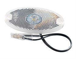 Frontlygte til indbygning hvid